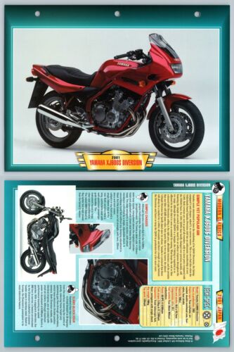 Yamaha XJ600S Diversion - 2001 - Atlas Motorbike Fact File Card - Photo 1/1