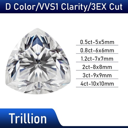 0.1-10ct Loose Moissanite Real Gem Stone VVS1 D Multi Cut with GRA Certificate - Picture 23 of 35