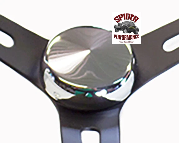 1963-1964 Mercury steering wheel 13 1/2" MUSCLE CAR BLACK - Image 3 of 4