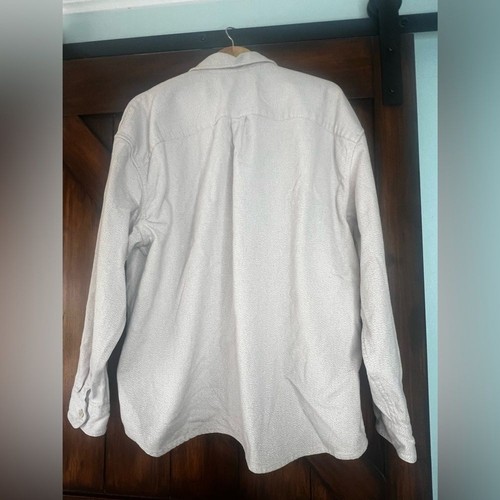 Abercrombie & Fitch 90er Oversized Hemd Herren XL Creme Knopfleiste - Bild 2 von 8