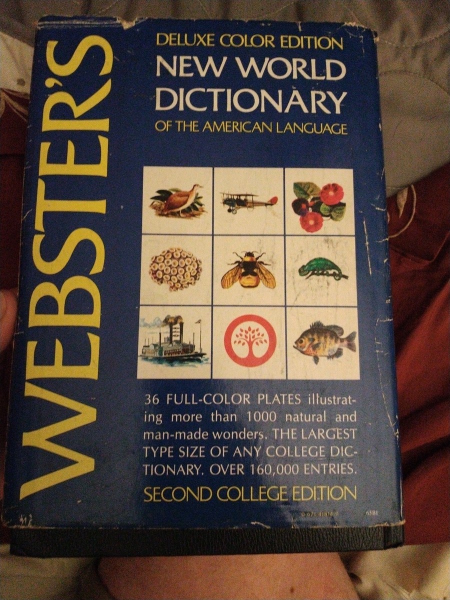 Webster's New World Dictionary American Language Deluxe Color 2nd