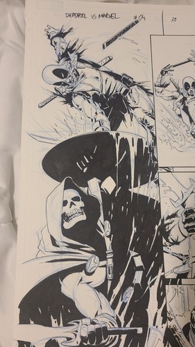 Deadpool Kills the Marvel Universe Original Comic Art Pg 10 Issue #4 Taskmaster - Picture 2 of 7