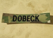 MILITARY PATCH US ARMY NAME TAPE TAG OCP MULTICAM "DOBECK"