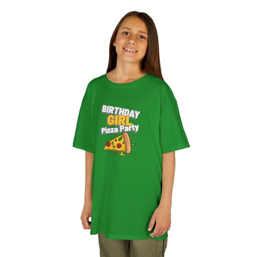 Birthday Girl Pizza Party Kid Child's Children Happy Fun Funny Tee T-Shirt Gift - Picture 11 of 26