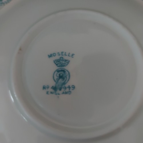 Antikes Samuel Radford ""Mosel"" Knochen China Teetasse Trio c1894 Set D - Bild 10 von 15