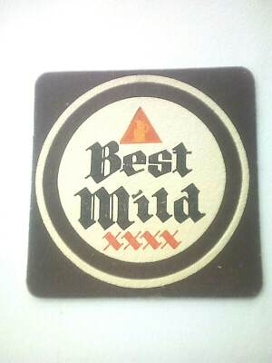 Vintage BASS / BEST MILD ~ TOBY LIGHT - Cat No'96 Bierdeckel / Untersetzer 