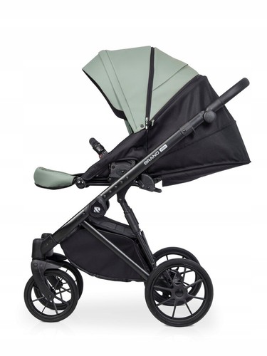 RIKO BRANO PRO BABY STROLLER PRAM 3in1 CARRYCOT + PUSHCHAIR + CAR SEAT + ISOFIX - Picture 61 of 73
