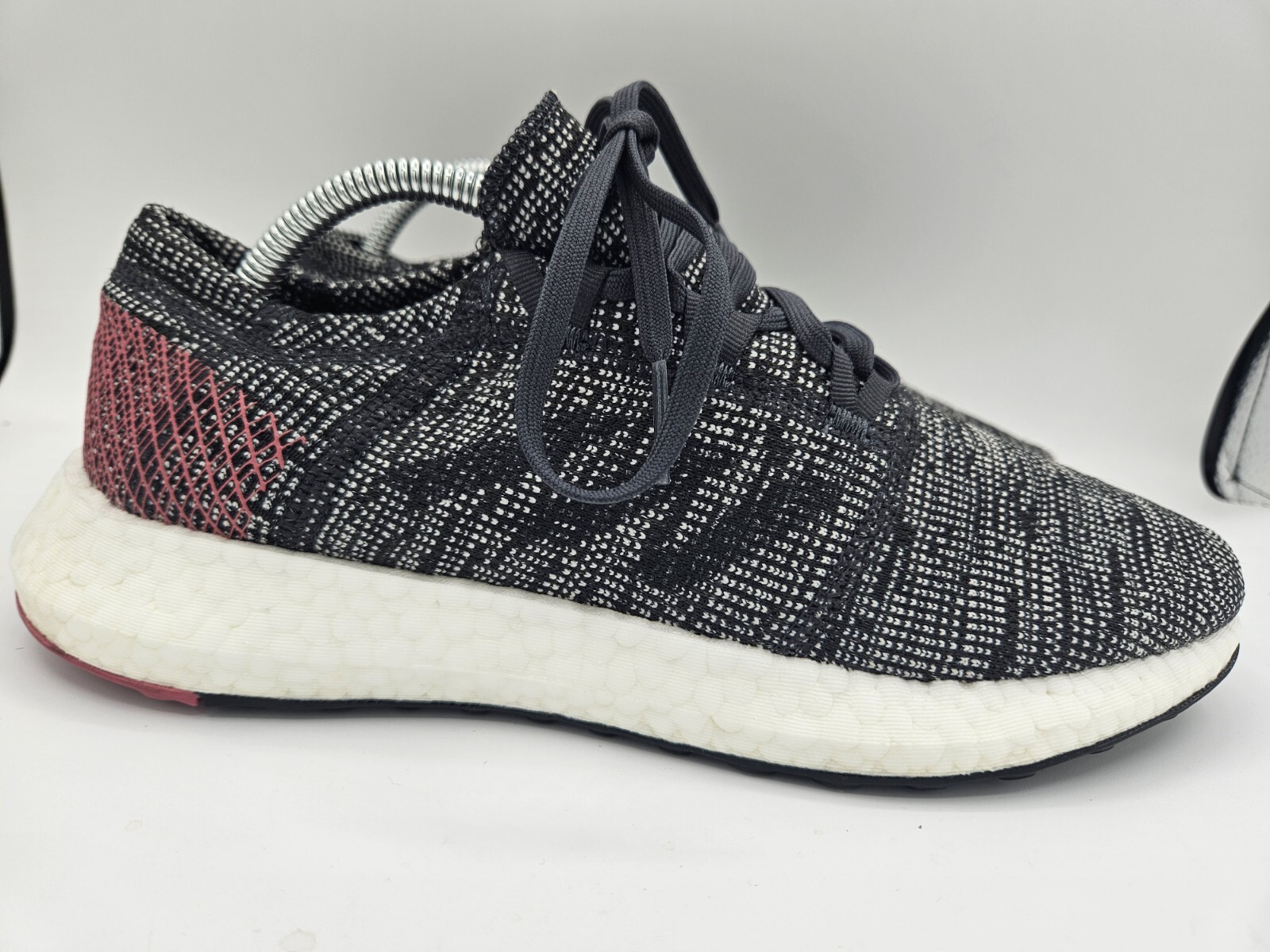 Adidas Womens PureBoost GO B75667 Carbon Maroon Running Shoes Lace Up Size 10 image 4
