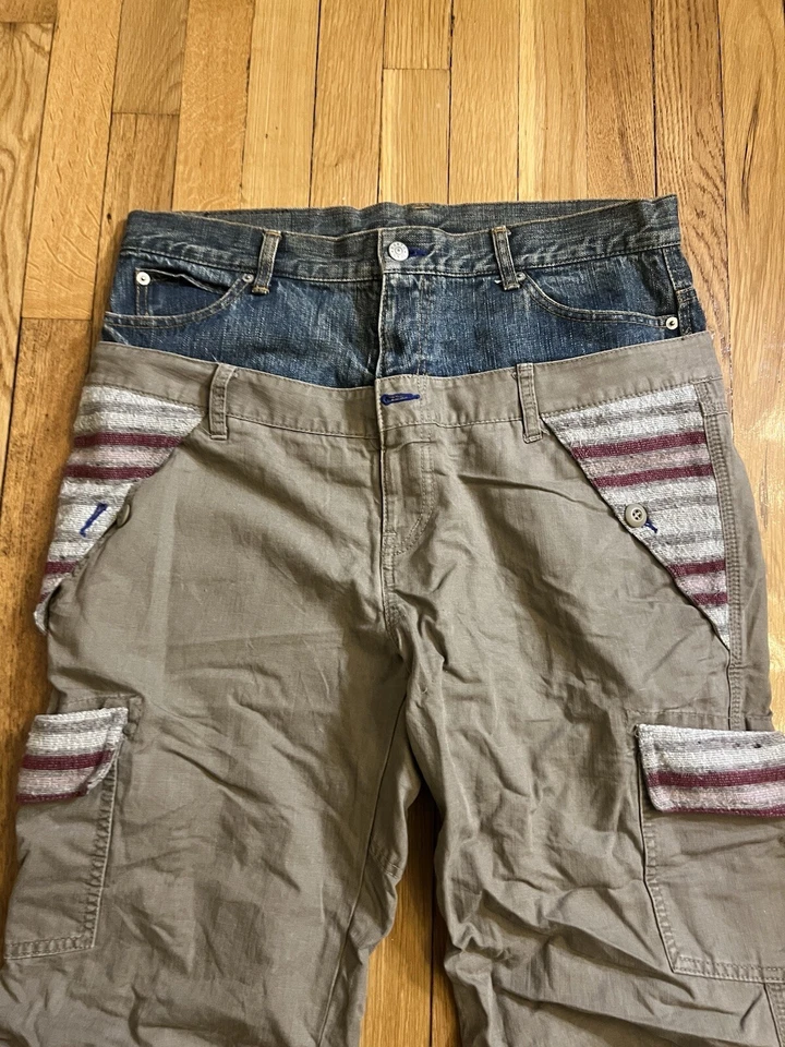 Pantalón japonés "Earth Music" doble cintura Foto 2 de 4