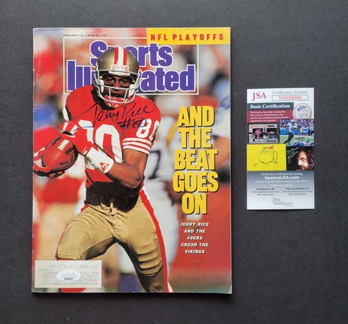 Jerry Rice signed San Francisco 49ers 1990 Sports Illustrated magazine Jsa-Coa - Picture 4 of 5