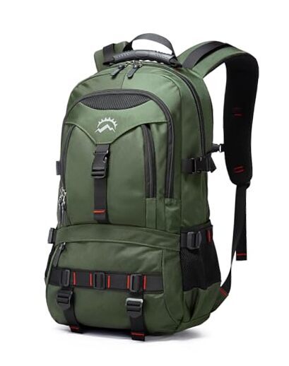 Fight-approved 17.3-inch laptop travel backpack in green-image