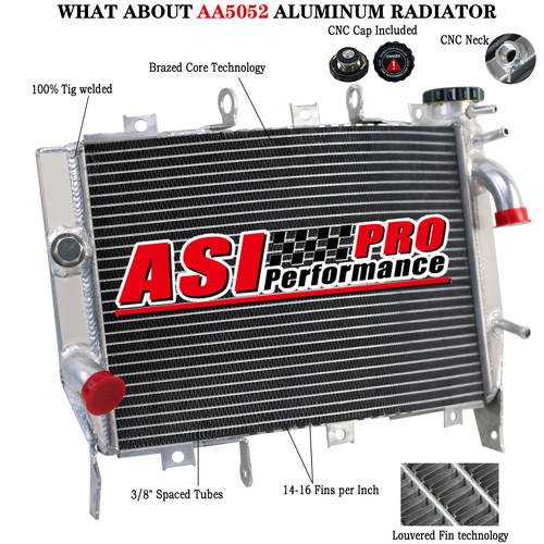 Aluminum Radiator For 2003-2004 Kawasaki Ninja ZX6R ZX636C Replacement - Bild 1 von 8