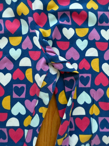 CARTER'S KIDS: Girl's Blue Pants w/ Multicolor Hearts, Size 12 - Picture 2 of 5