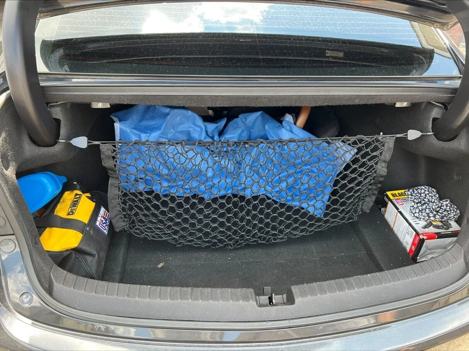 Red de carga de malla estilo sobre vertical para maletero trasero para Acura TLX 2015-2025 nueva Foto 3 de 4