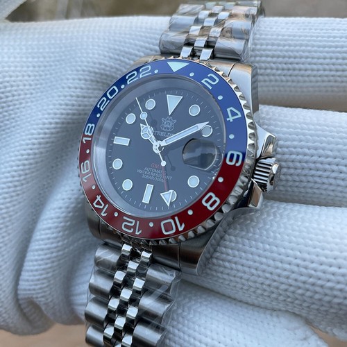 Steeldive SD1993, GMT, "G-Master", Pepsi, NH34, Sapphire, Lume, 300m Diver, BNIB - Picture 8 of 14