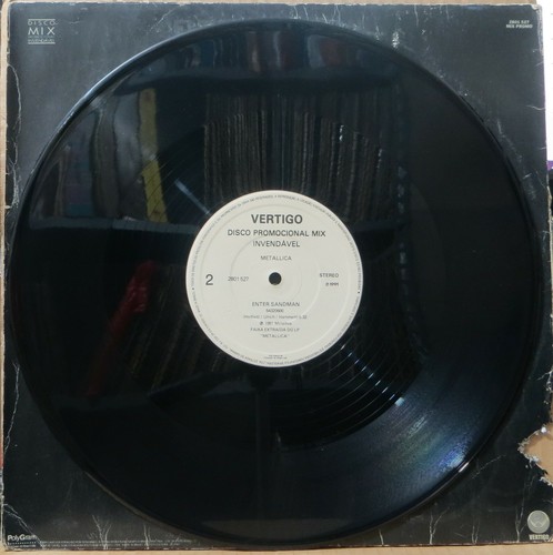 METALLICA 1991 “ENTER SANDMAN” UNIQUE PROMO EDITION! 12” SINGLE LP BRAZIL - Picture 4 of 4