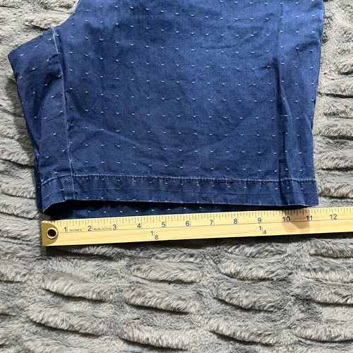 Peter Millar Chino Golfshorts Herren Größe 35 Baumwolle Schrittlänge 8 gepunktet blau - Bild 11 von 12