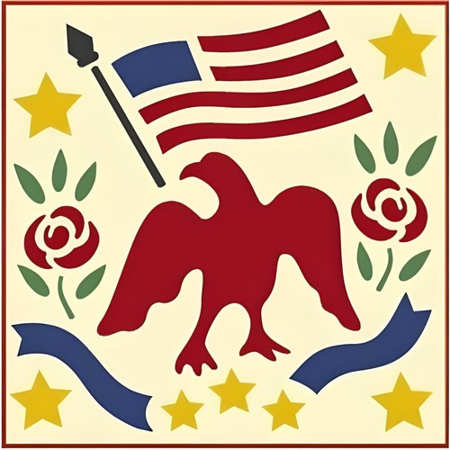 AMERICAN EAGLE 2 STENCIL - Lo stencil artistico - Foto 1 di 7