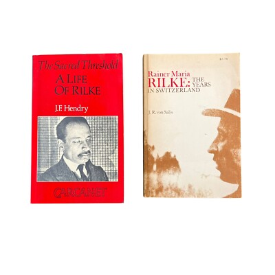 Rainer Maria Rilke Biography Book Lot Sacred Threshold and Years in Switzerland
