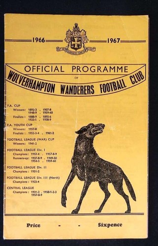 12.03.1966 Wolverhampton Wanderers gegen Coventry City [enthält Football League Rev
