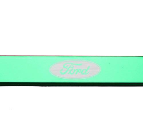 Marco de matrícula cromado verde T304 acero inoxidable grabado con láser logotipo de Ford - Imagen 4 de 10