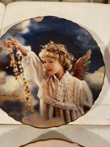 Set 8 Reco Sandra Kuck Precious Angels Plates - Picture 8 of 11