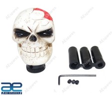 Pomello Del Cambio Manuale A Forma Di Teschio Bianco Universale Per Auto