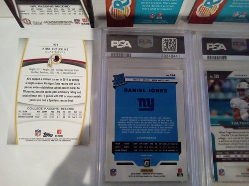 2018 Josh Allen 2020 Joe Burrow + Rookie Card NFL Playoff Lot 8 Daniel Jones RK - Picture 15 of 15