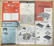 Vintage Original Simplex 5th Wheel Brochure Bundle Price List Service Manual +