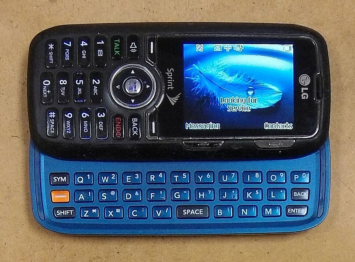 LG Rumor / Scoop LX260 - Black and Blue ( Sprint ) Very Rare CDMA