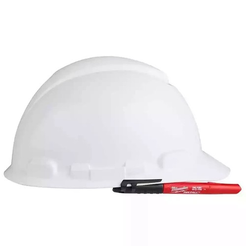 ( 2 PACK) MILWAUKEE 48-22-3105 INKZALL BLACK MARKERS with NEW HARD HAT CLIP - Picture 5 of 9