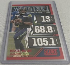 2021 Score Football Russell Wilson Seattle Seahawks Next Level Stats Red #NL3