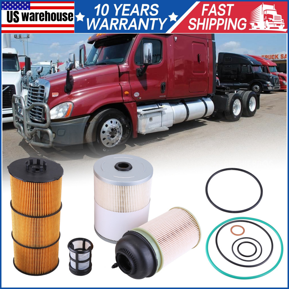 6-Pack Fuel Filter For Detroit Diesel DD13/DD15 – Part PF9908, A4700903151, Water Separator