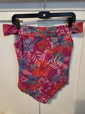 Intimately Free People So Much Off the Shoulder Bodysuit Purple Floral Large