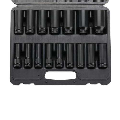 Schlagschrauber Nüsse Set 16 Tlg 1/2 Zoll 10-32mm Steckschlüsselsatz Schlagnuss - Bild 11 von 11