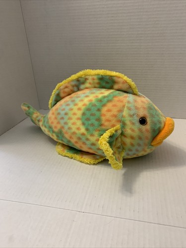 Animal Alley Tropical Fish Yellow Green Orange 15in Plush EUC - Picture 2 of 8