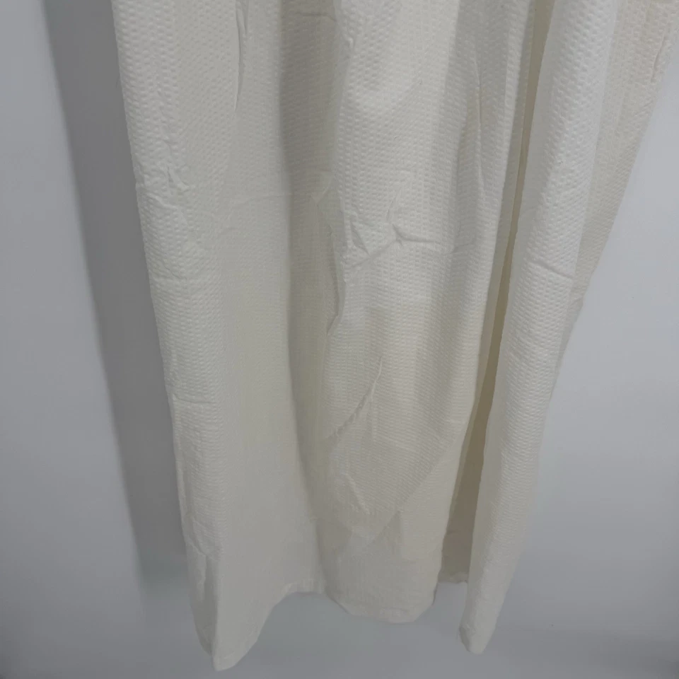 NWT Go Softly White Cotton Blend Nightgown Size L Soft Sleepwear Short Sleeves - Image 3 of 4