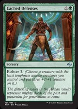 Cached Defenses -Foil Light Play MTG Fate Reforged