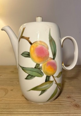 Vintage Royal Worcester Evesham Vale Gold Porzellan Tee- oder Kaffeekanne
