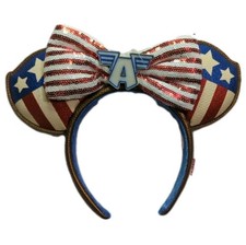 2024 Disney Parks Captain America Super Soldier Marvel Ears Headband