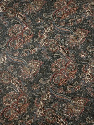 6 Rolls Coloroll Pasted Wallpaper Paisley Green Art Deco Regency VTG CASHMERE