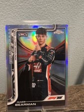 2025 Topps Chrome F1 Oliver Bearman Refractor Portrait RC Haas #14