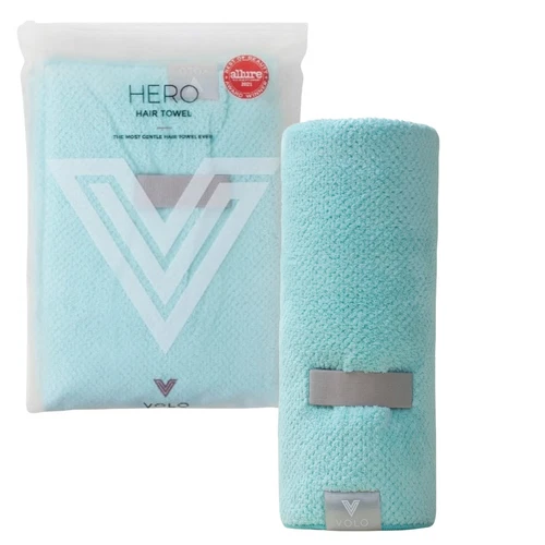 Hero Capri Blue Hair Towel | Ultra Soft, Super Absorbent, Quick Drying Nanowe...