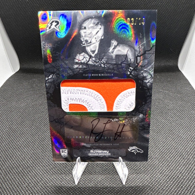 Topps Resurgence 2025 RJ Harvey Broncos Radial Rookie Relic Auto Electron 03/14