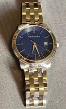 Concord BENNINGTON Quartz Steel Blue Dial 40MM Watch 0320410 - 07.1.14.1159 