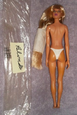 UNDRESSED PARADISE BLONDE FASHION DOLL RUBBER 11-1/2'' NECK-ARMS-LEGS MOVE
