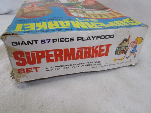 Set gioco plastica supermercato gigante vintage anni 70 Hong Kong - Foto 10 di 10