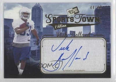 2012 Press Pass Sports Town Edition Gold 44/99 Vick Ballard Rookie Auto RC 0f8