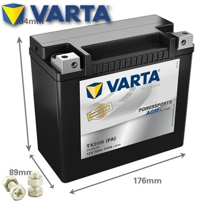 Batterie für Arctic Cat Alterra 570 4WD EPS 2021 VARTA YTX20H-BS AGM Active
