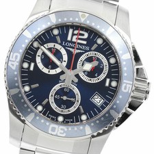 LONGINES L3.643.4 Hydro Conquest Chronograph Quartz Men's _942286 Authentic